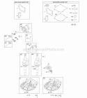 Camshaft Crankcase CoverSump Crankshaft Gasket Set - Engine Gasket Set - Valve PistonRingsConnecting Rod Diagram and Parts List for 10T802-0206-H1  Briggs and Stratton Engine
